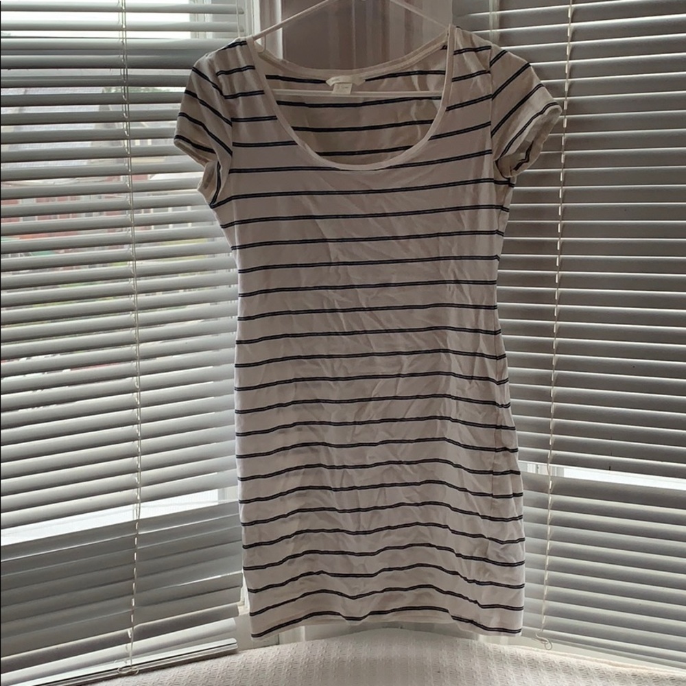 Striped bodycon dress